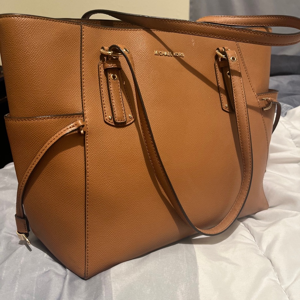 Michael Kors Tan Tote Bag. Two for the price of one!